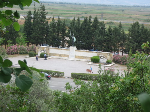 Thermopyly - památník sparťanovi Leonidasovi