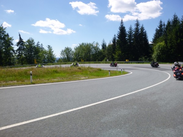 Sjezd z Č.S. do Sobotína na oběd do motorkářské restaurace.